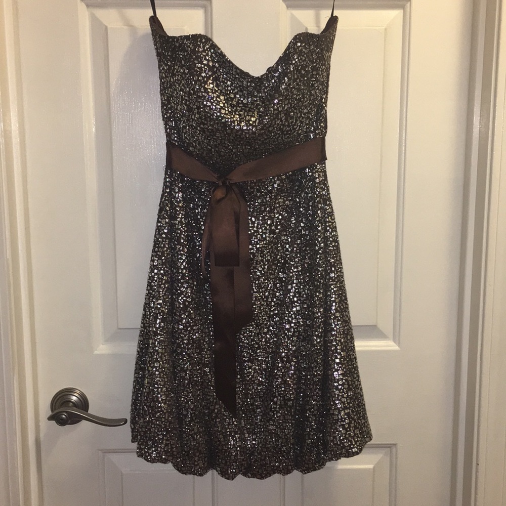 Strapless Cache dress
